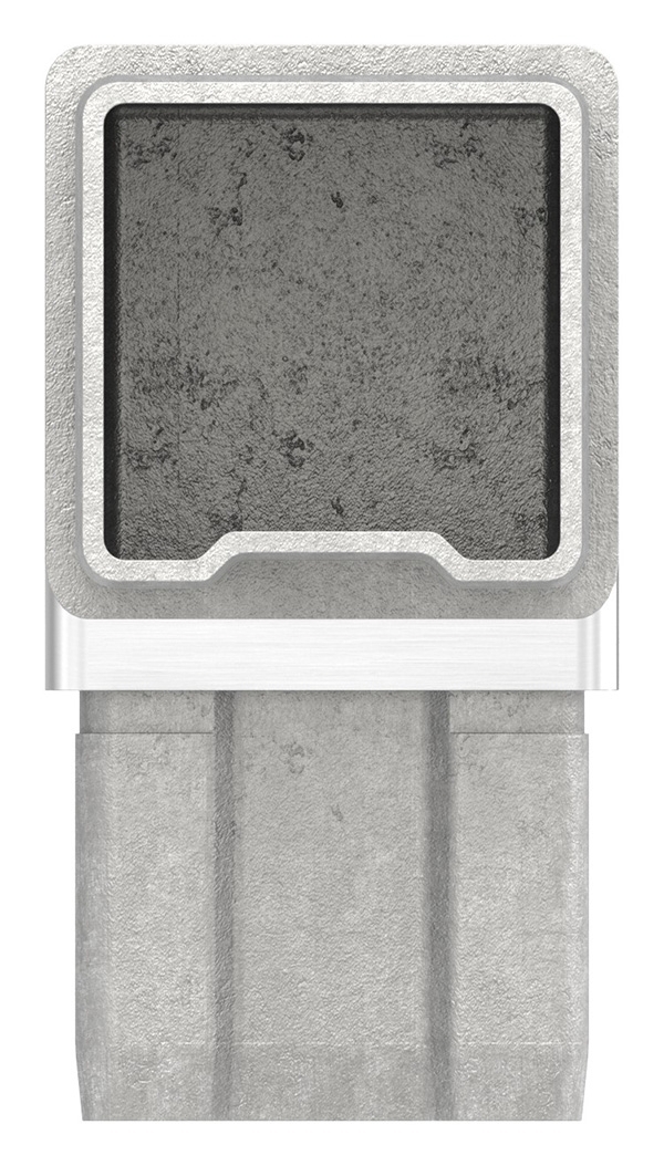 Connecteur 90° pour tube 40x40x2mm, V4A