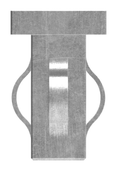 Stahlstopfen flach - fuer Rohr 20x20x1-5-2-0 mm - Stahl S235JR- roh-30-2940.8