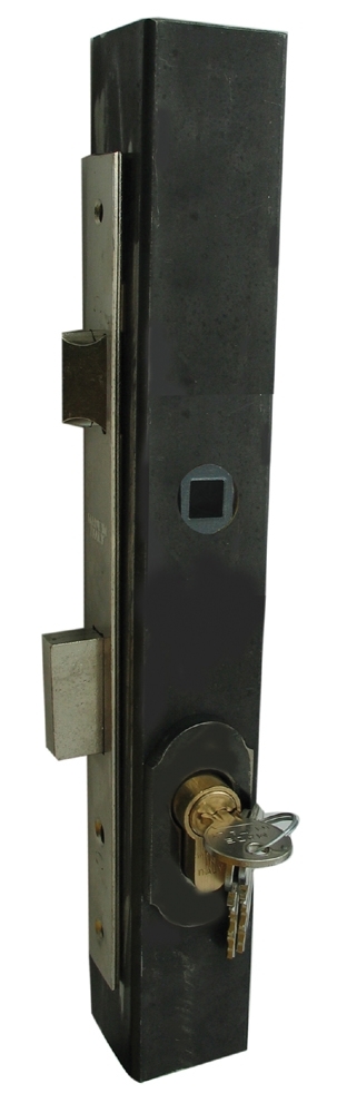 Schlosskasten-Set Stahl fuer 30x30 mm Profil- ohne Tuergriff- roh-89-11B15230X30-A.4