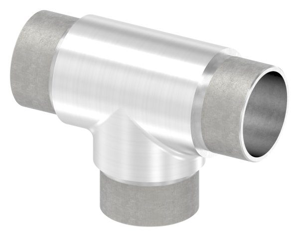 Pièce en T à sorties égales pour tube rond Ø 42.4x2.6 mm V2A