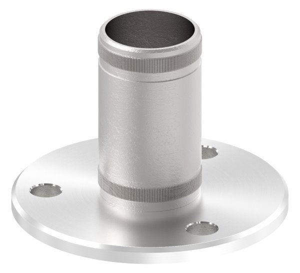 Ancrage au mur et au sol avec moletage pour tube 42,4 mm