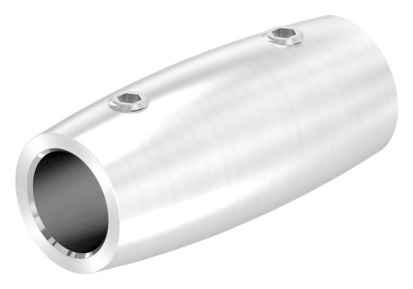 Stabverbinder V2A fuer Ø 12 mm Stab- L 45 mm- Ø 20 mm mit 2 Madenschrauben-88-1150491.240