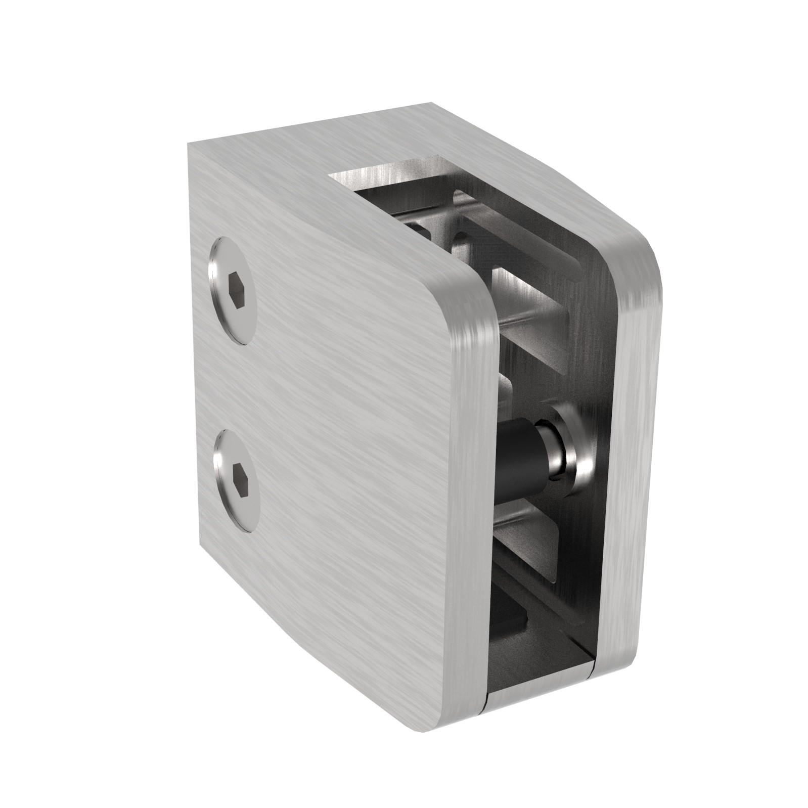 Pince à verre | dimensions : 52x52x32 mm | divers raccordements | aspect V2A/V4A/zinc/acier inoxydable