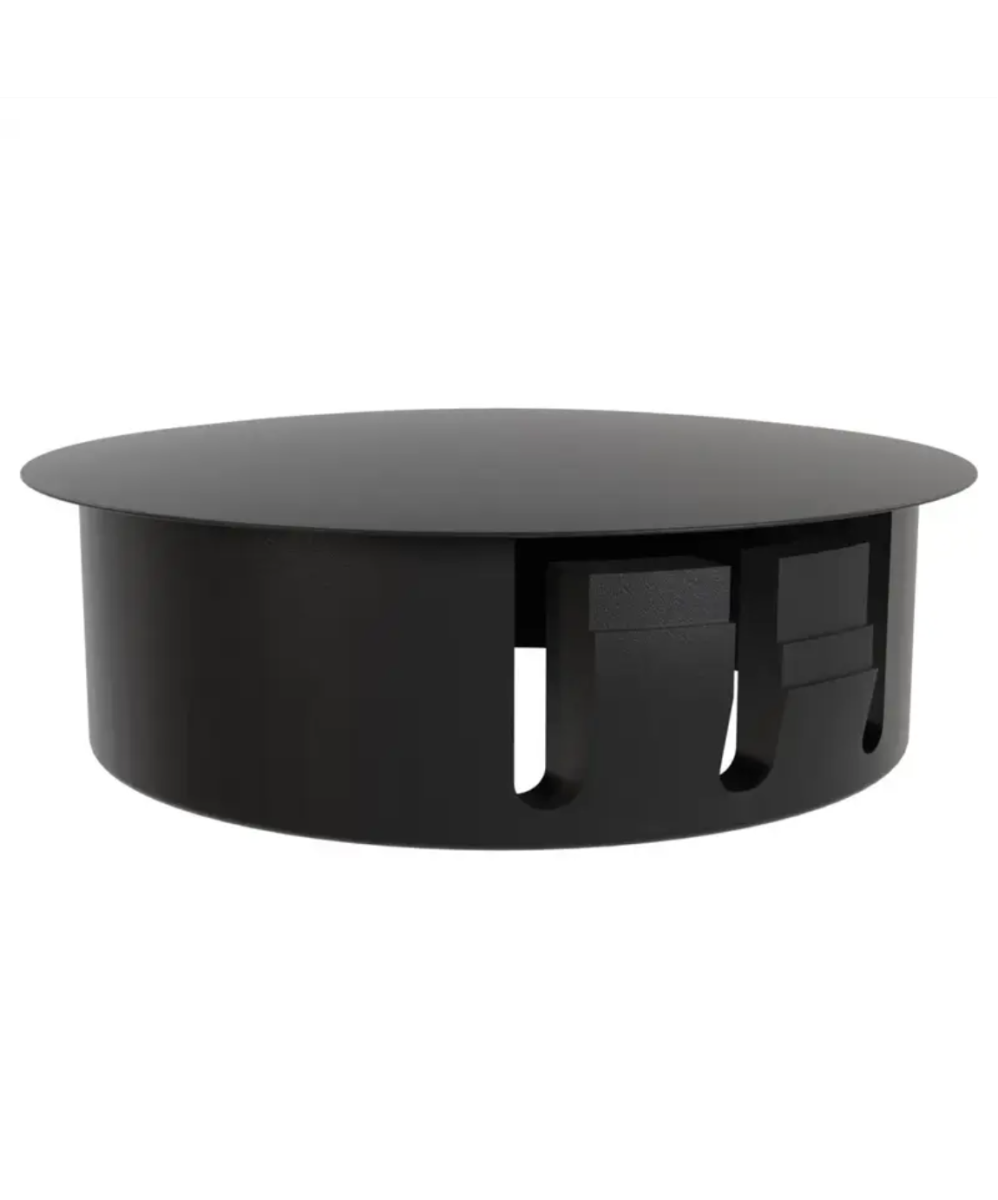 Endkappe PVC fuer AL-Profile Ø 30 mm Loch- Flansch Ø 33 mm- Schwarz-89-11A240005009BLACK-A.4
