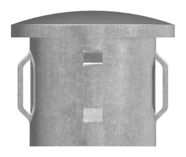 Stahlstopfen - leicht gewoelbt - fuer Ø 33-7x1-8-2-2 mm - Stah S235JR- roh-30-2900.8