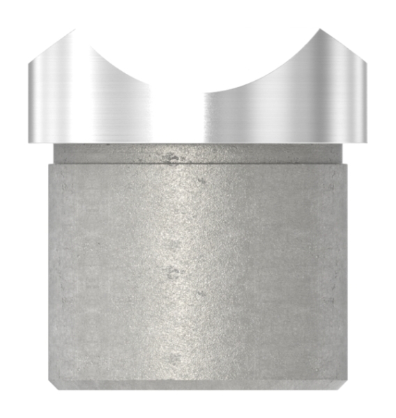 Sellette à coller pour tube rond Ø 33,7x2,0 mm V2A