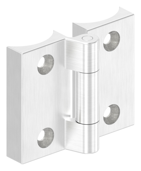 Charnière à visser pour tube 42,4mm, V4A