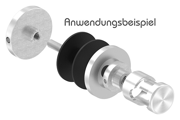 Partie supérieure et inférieure Ø 52mm pour porte-brenk, ALU