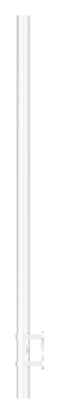 Gelaenderpfosten seitliche Montage fuer 6 Querstabhalter M6 Laenge- 1190 mm V2A-14-0022.4