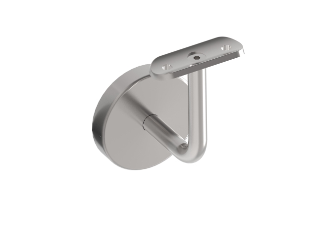 Support de main courante | avec plaque de retenue pour : Ø 42,4 mm | V2A