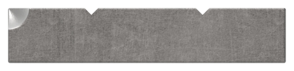 Barre plate | 2x rainurée | Longueur : 3000 mm | Matériau : 40x8 mm | Acier (brut) S235JR