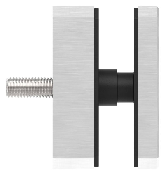 Glaspunkthalter 63 x 78 mm- V2A- rechteckig- Anschluss- Flach mit AbP-88-1160199.240