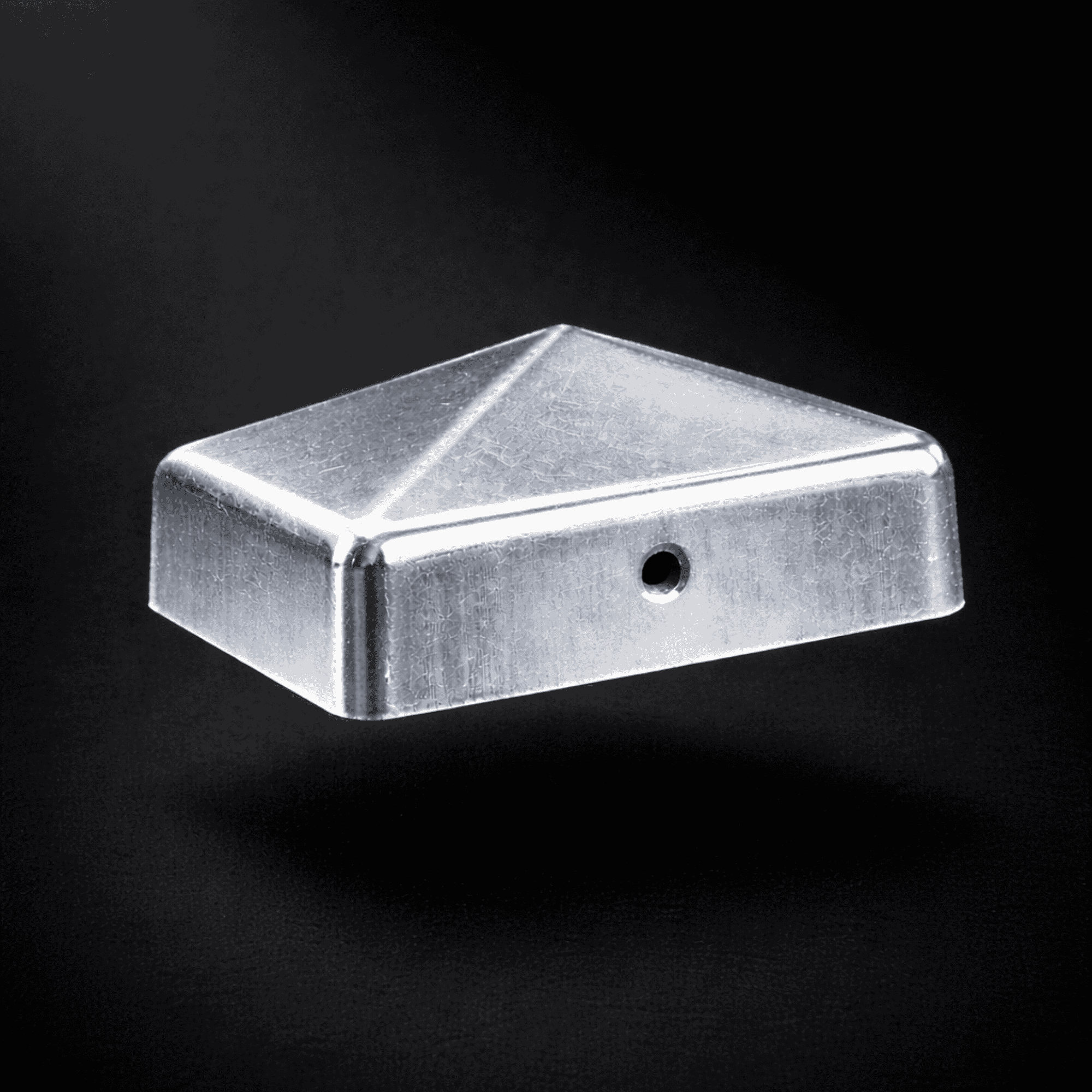 Pfostenkappe 90x90 mm Stahl verzinkt – 10er Set fuer Holzpfosten inkl. Schrauben-60220-90-011