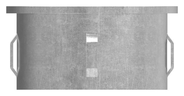 Stahlstopfen flach - mit M8 - fuer Rundrohr Ø 60-3x1-8-2-2 mm - Stahl S235JR- roh-30-2936.8