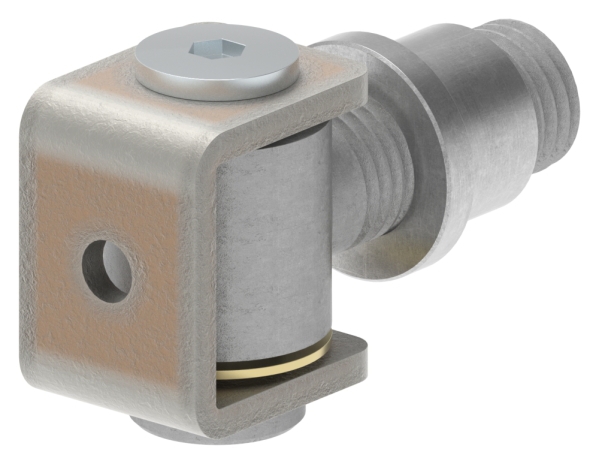 Charnière de portail M24 | réglable | soudable | acier (brut) S235JR