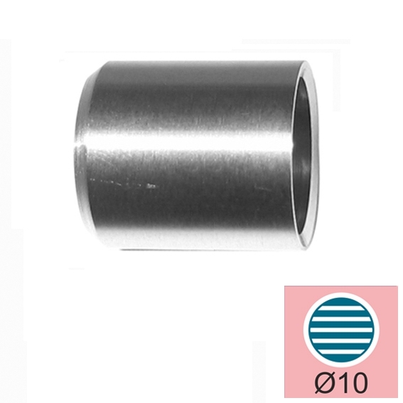 Endkappe Edelstahl AISI 304 fuer Fuellstab Ø 10 mm- D 15 mm- L 15 mm- zum Kleben-89-11A100015010-A.4
