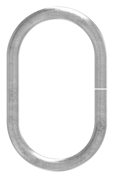 Ring - oval - Material- 14 mm - Aussen-Ø- 180x110 mm - Stahl S235JR- roh-30-1901.8