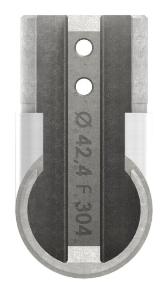 Angle de cadre 90° | vertical | pour tube rainuré Ø 42.4 mm | V2A