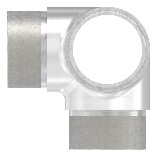 T-Stueck V2A fuer Rohr Ø 42-4 x 2-0 mm mit seitlichem Abgang zum Stecken-11-3663.4