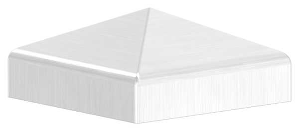 Pfostenkappe Edelstahl fuer Vierkantrohr- 40x40 mm geschliffen V2A-11-2571.4