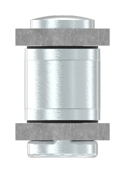 Charnière de portail M18 | réglable | à encastrer | acier (brut) S235JR