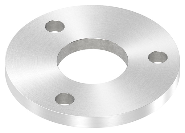 Ankerplatte Ø 120 x 10mm- mit Rundschliff- V2A-88-1154112-240-10.R