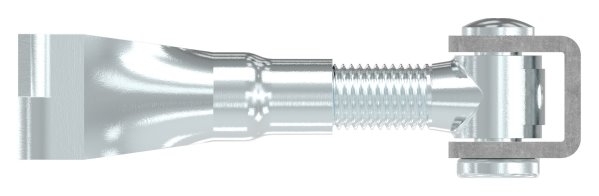 Charnière de portail M20 | réglable | à encastrer | acier (brut) S235JR