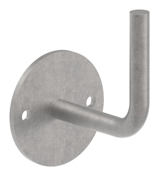 Handlaufhalter - mit Ronde 70x4 mm - zum Anschweissen - Stahl S235JR- roh-30-1401.8