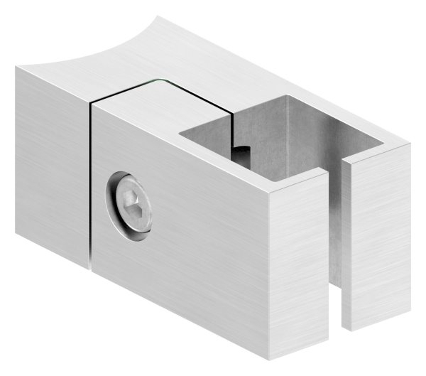 Support de tôle avec pince pr. 20x20mm, connexion : 42.4mm