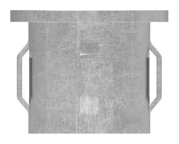 Stahlstopfen flach - mit M8 - fuer Rundrohr Ø 33-7x1-8-2-2 mm - Stahl S235JR- roh-30-2930.8