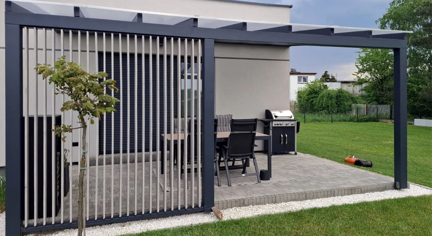 Vertikales Jalousiesystem Aluminium 1090 mm Schwarz RAL 9004 Paar-89.FGSWSV1090ALR9004