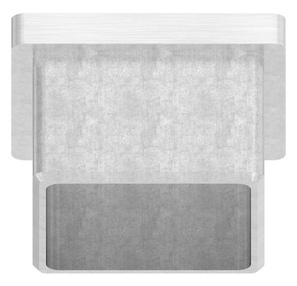 Capuchon enfichable V4A avec M8 pour collage pour tube 40x40x3,0 mm