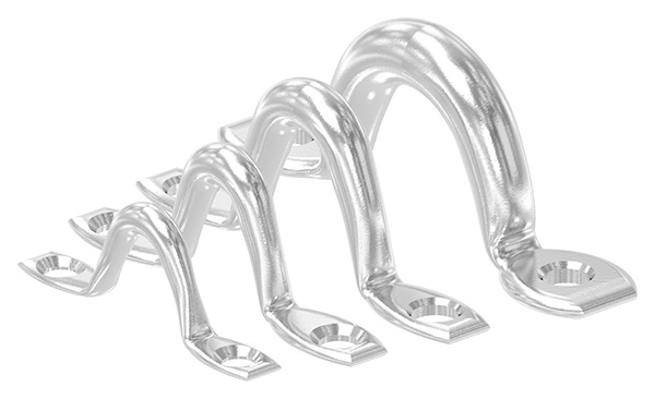 Wandoese - Ø Oese- 4 mm - mit 2 Loechern - V4A-11-2941.1