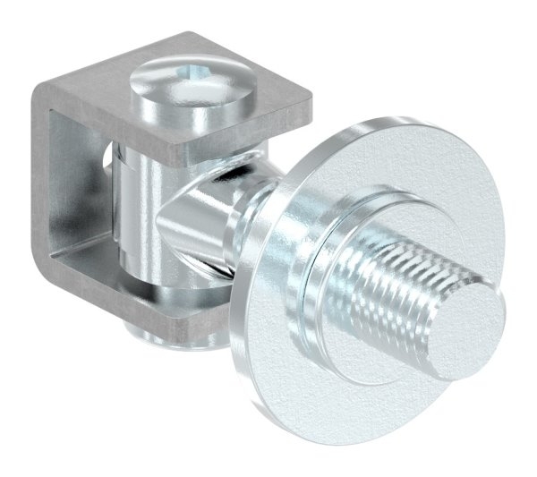 Charnière de portail M20 | réglable | soudable | acier (brut) S235JR