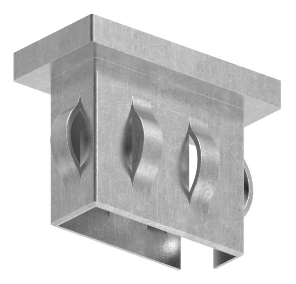 Bouchon en acier plat | pour tube 40x20x1,5-2,0 mm | acier S235JR, brut