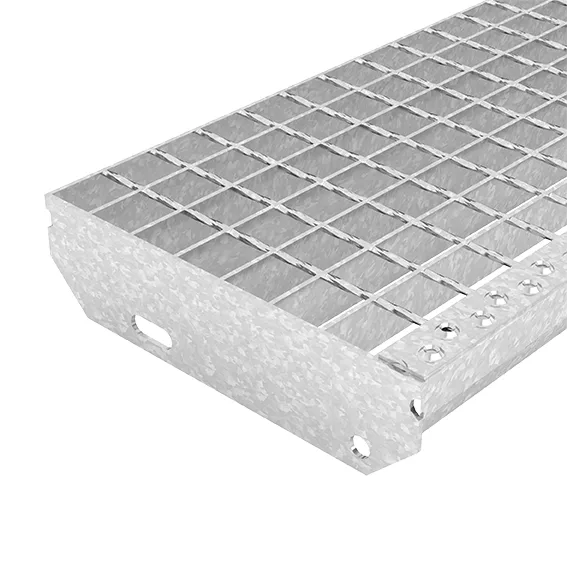 Marches en caillebotis soudé