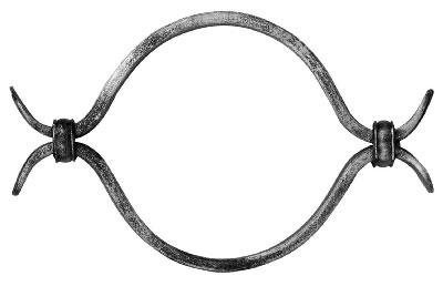 Zierelement - Masse- 195x120 mm - Stahl -Roh- S235JR-30-3728.8