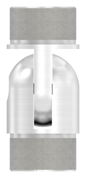 Pièce de charnière pour tube rond Ø 48.3x2.0 mm V2A