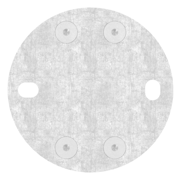 Fixation murale 120x10 mm pour le serrage d'un tube rond Ø 42,4 mm V4A