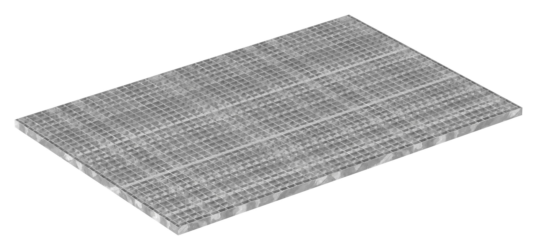 caillebotis industriel | dimensions : 1000x1500 mm ; 30/30 mm ; 30/2 mm | S235JR (St37-2), galvanisé à chaud en bain complet