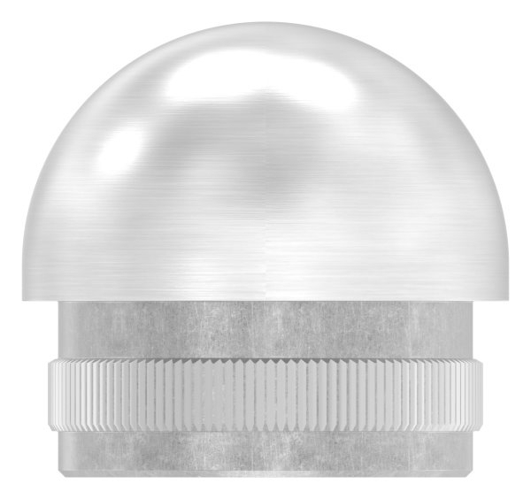 Rohrkappe V2A Edelstahl Ø 33-7 mm x 2-0 mm halbrund zum Einschlagen-11-5220.4
