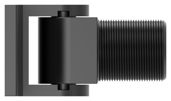 Charnière de portail 180° à fermeture automatique soudable sans butée