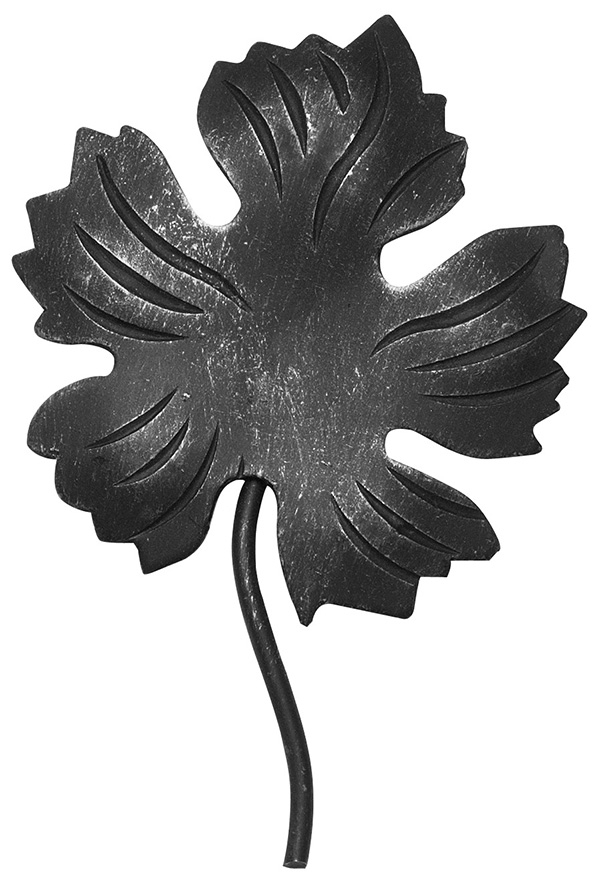 Weinornament 110mm x 120mm - fuer Anschlussmaterial- Ø 3 mm - Stahl S235JR- roh-30-2669.8