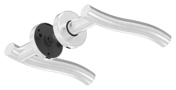 Paire de poignées de porte V2A avec goupille de poignée de 8 mm