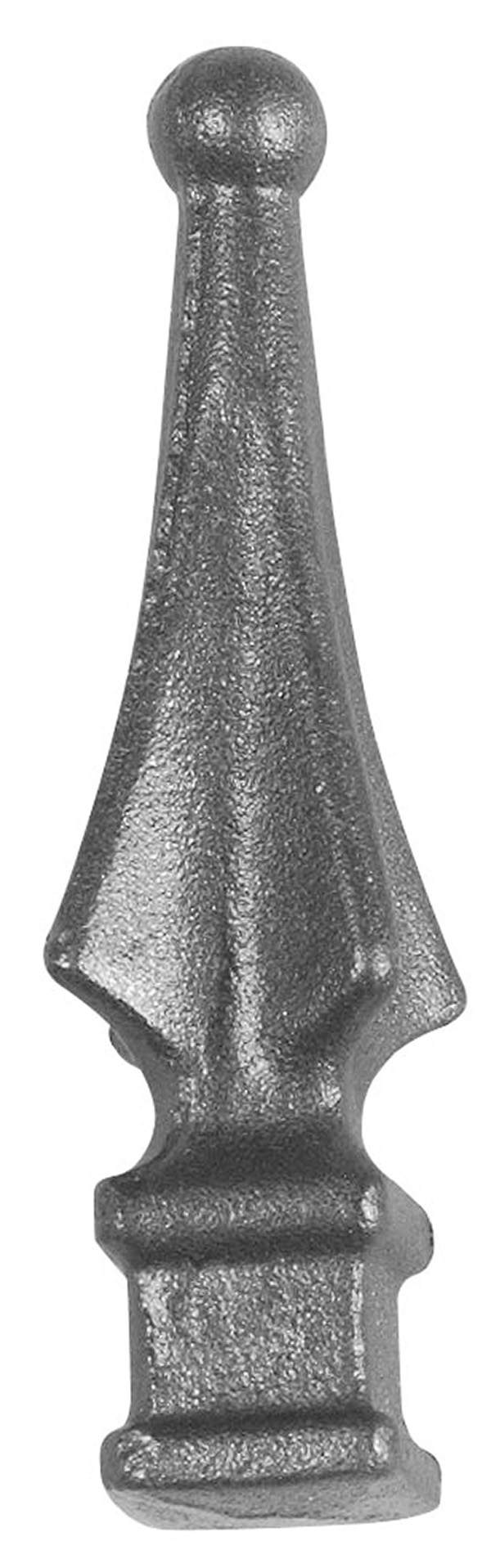 Zaunspitze - Hoehe- 120 mm - Material- 24x24 mm - Stahl S235JR- roh-30-2511.8