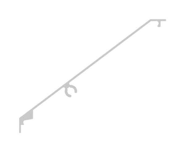 Abdeckung Aluminium L = 2005 mm pulverbeschichtet RAL 7016 fuer Vordachsystem-88-11VDE-AB-2000.7016