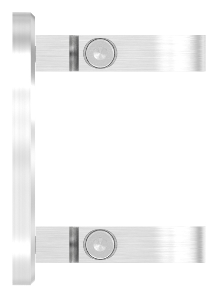 Fixation murale pour le serrage de tubes ronds Ø 33,7 mm V2A