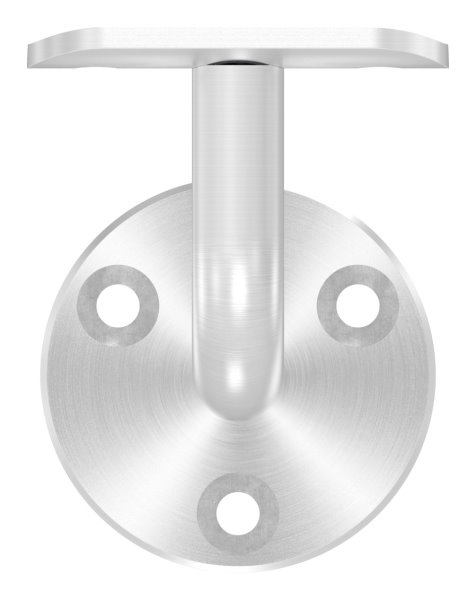 Handlaufhalter V4A fuer Rohr 42-4 mm Wandabstand 74 mm Ronde 60x5 mm ohne Kabeldurchfuehrung-88-1150226-V4A.42