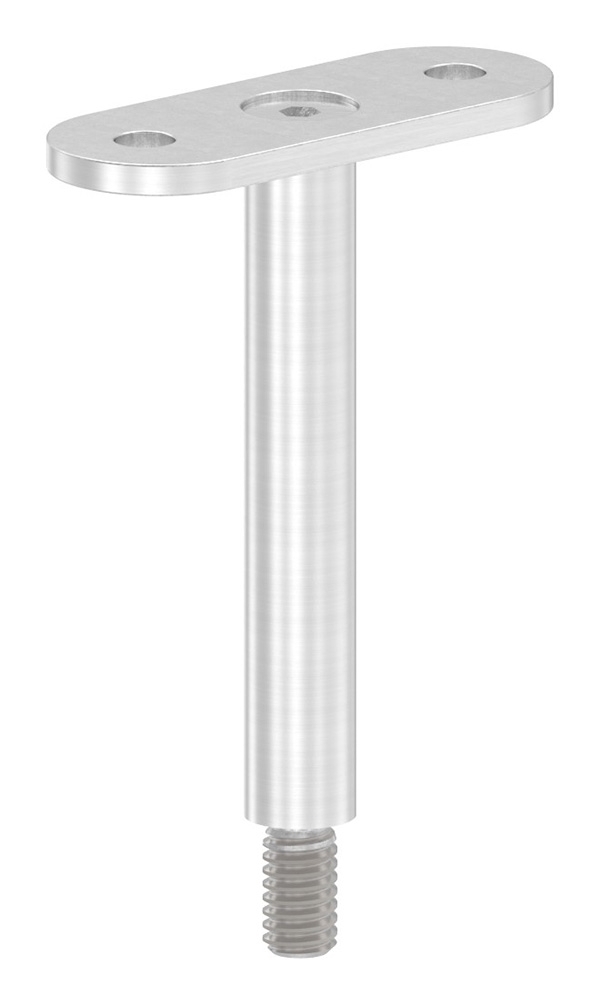 Goupille Ø 12mm avec plaque de retenue droite, V2A