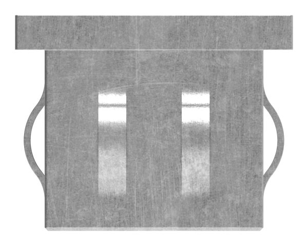 Capuchon d'impact en acier, pour tube rectangulaire 40x30mm